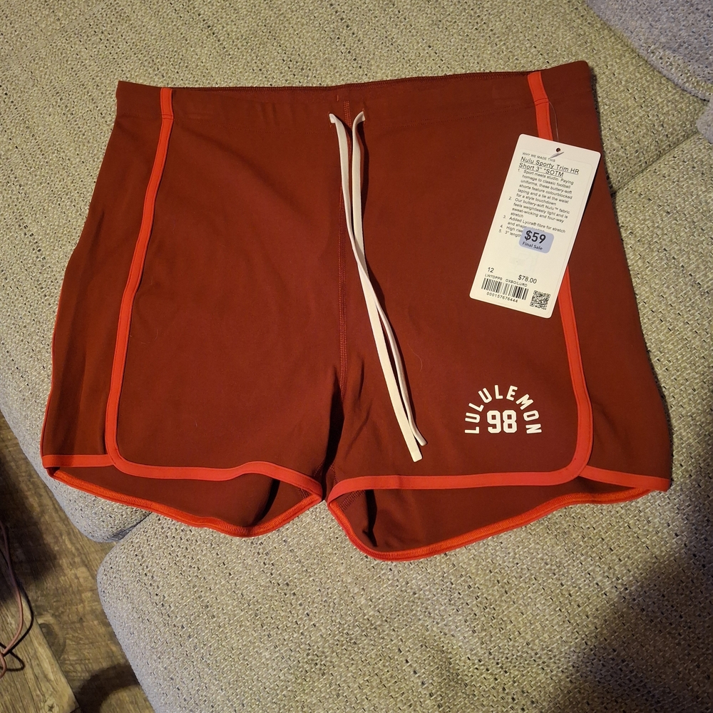 lululemon athletica Women's Red Shorts